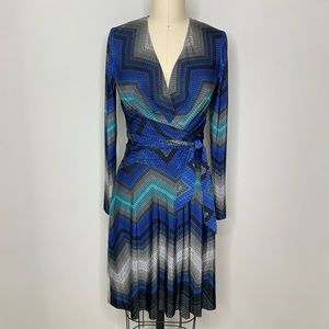 Cache L/S V-Neck Wrap Dress